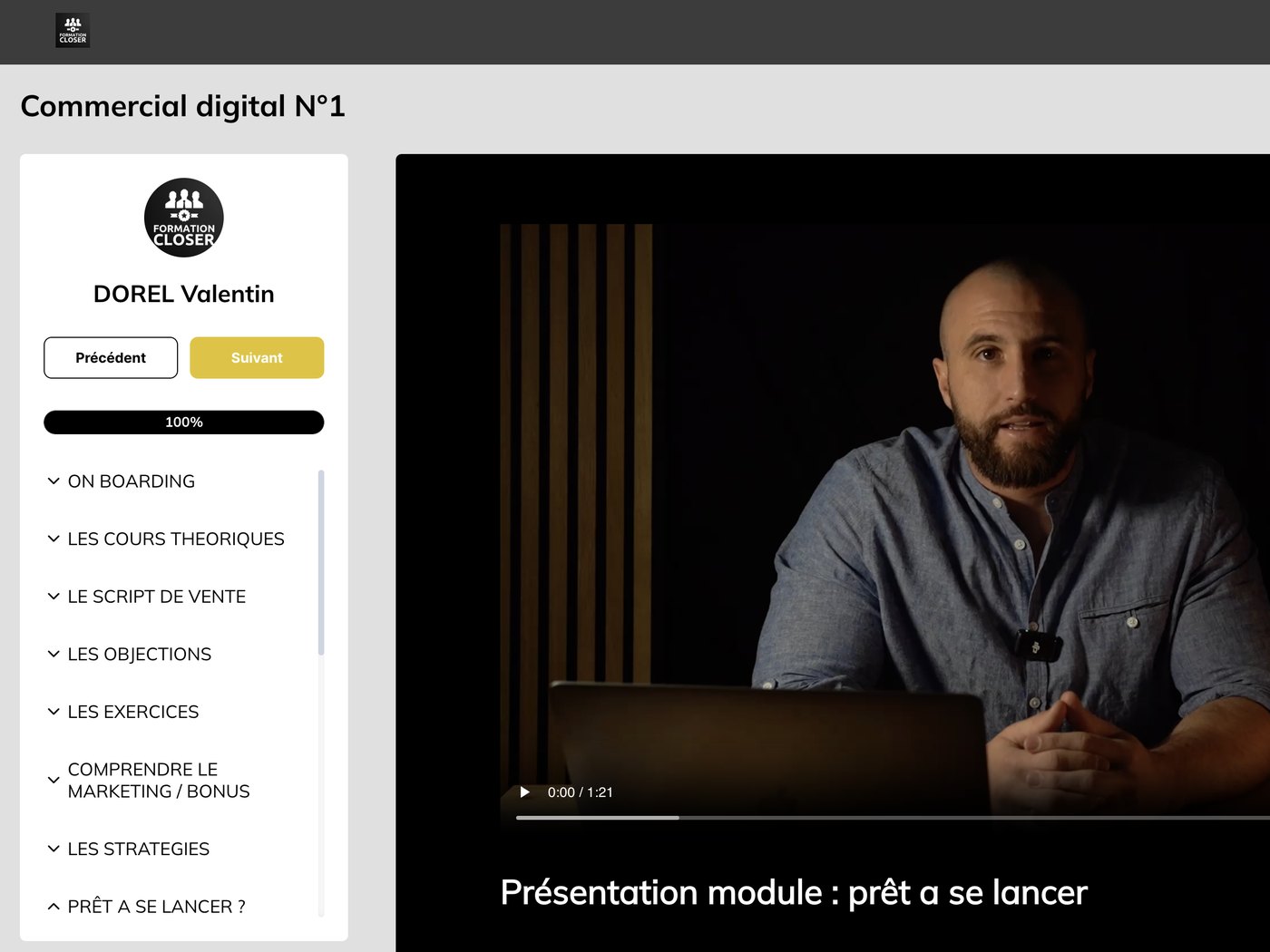 Tu tiens un appel de bout en bout