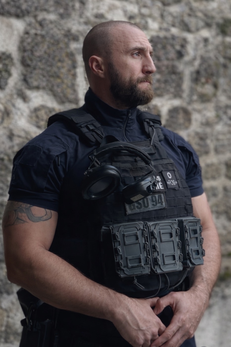 Valentin Dorel en tenue de la Police Nationale, avant sa reconversion